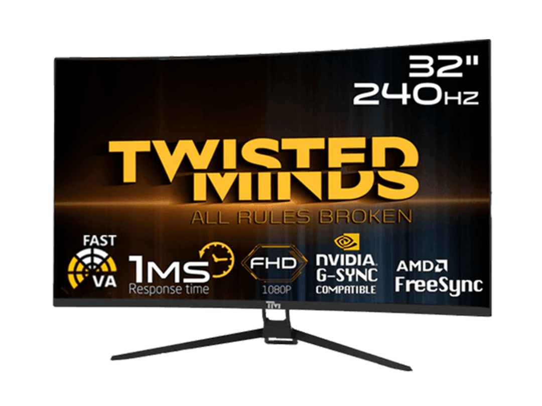 Twisted Minds FHD 32'', 240Hz, 1ms, HDMI 2.0 Gaming Monitor in Qatar Twisted Minds FHD 32'', 240Hz, 1ms, HDMI 2.0 Gaming Monitor in Qatar